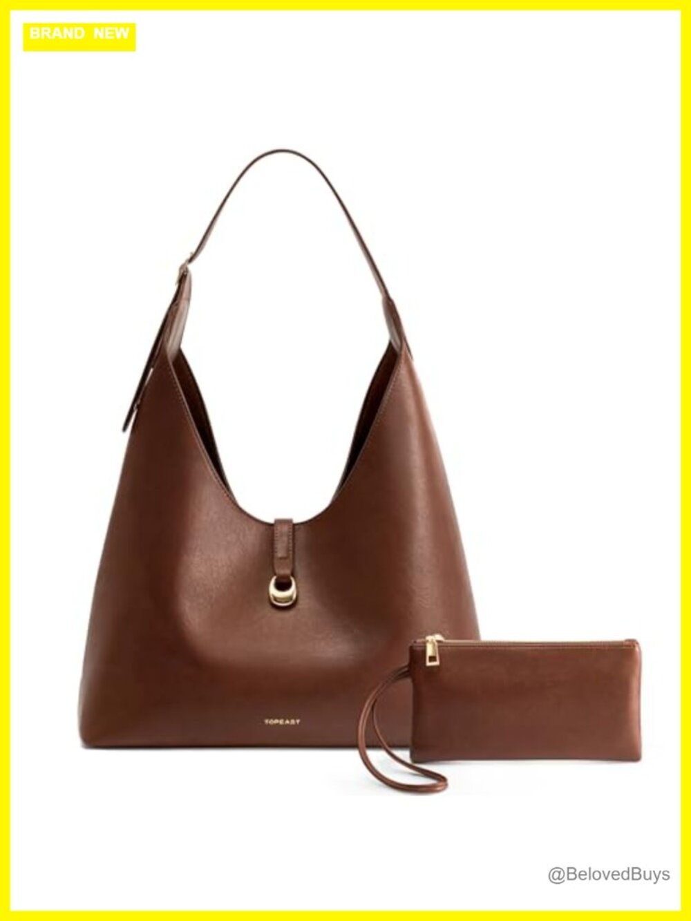 Slouchy Hobo Bags for Women, Large Shoulder Handbag with Wallet, Chic PU